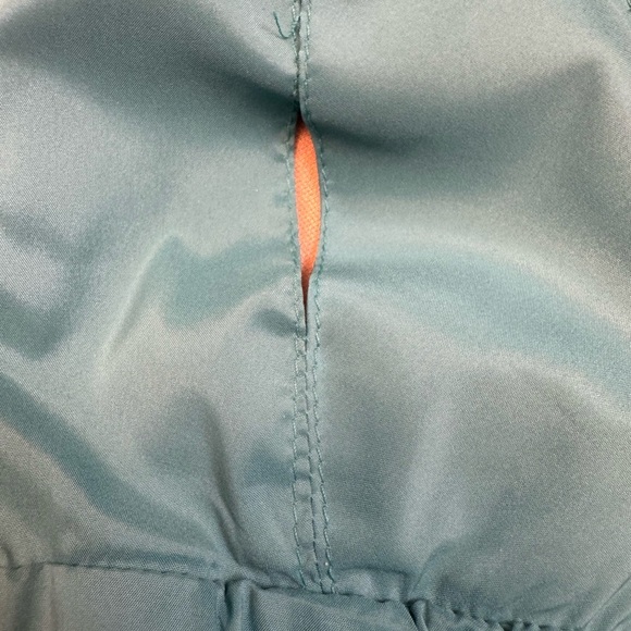 NICOLE MILLER Ruched Waist Bodycon Cocktail Dress Size 4 Cyan Teal Wedding EUC - Picture 13 of 14